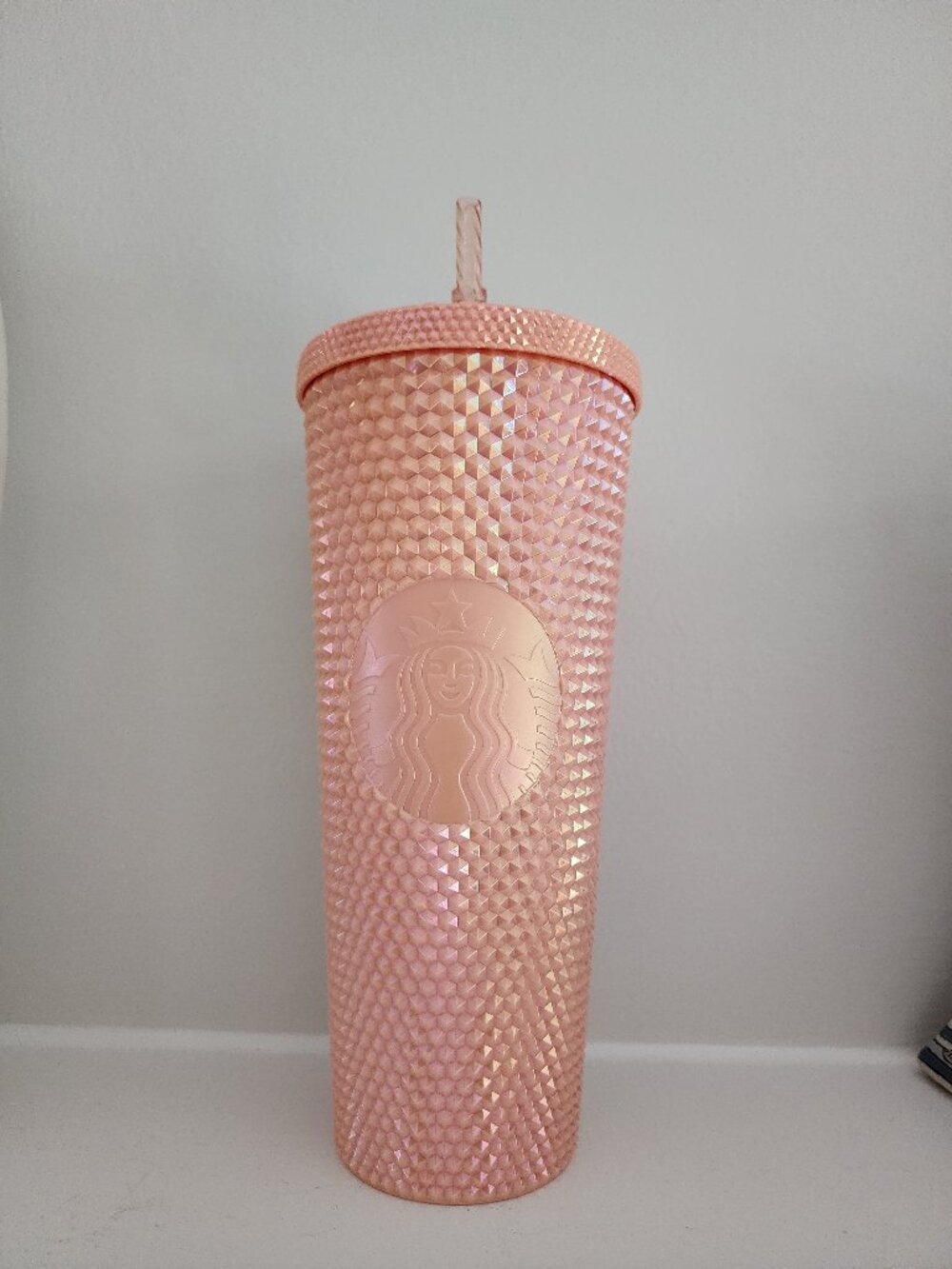Starbucks Iridescent Pink Studded Venti Cold Cup Tumbler (24 oz)